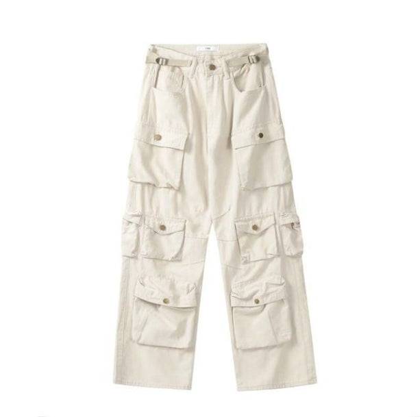 Multi-Pocket Aesthetic Pants | Aesthetic Jeans