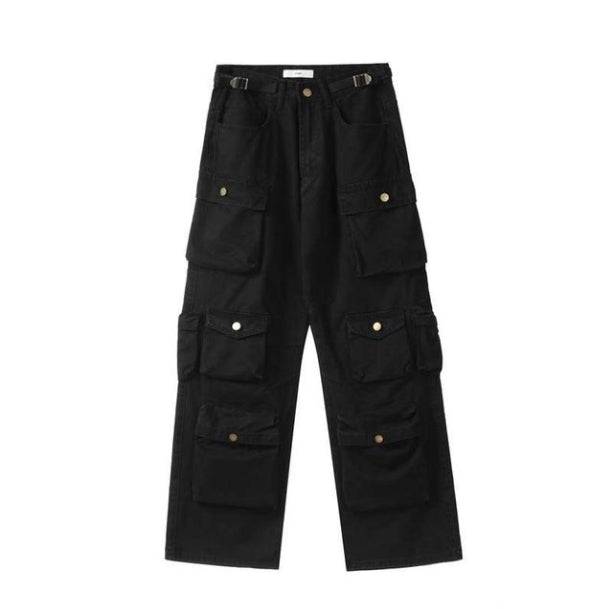 Multi-Pocket Aesthetic Pants | Aesthetic Jeans