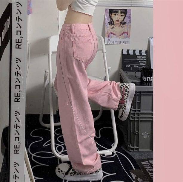 Pastel Pink Baggy Pants | Aesthetic Clothes