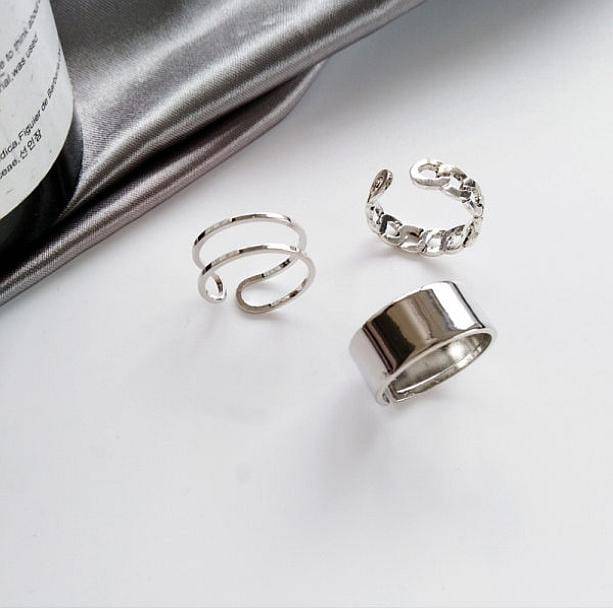 E-Girl Rings Set | Aesthetic, Grunge, E-Girl Jewelry
