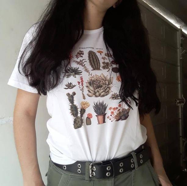Cactus Succulents T-Shirt | Aesthetic Tops and T shirts