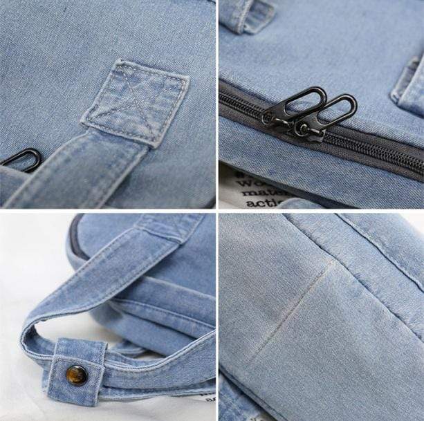 Aesthetic Denim Backpack | Aesthetic School Bags & Backpack