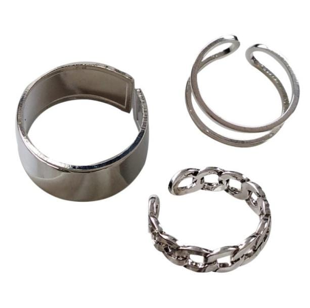 E-Girl Rings Set | Aesthetic, Grunge, E-Girl Jewelry