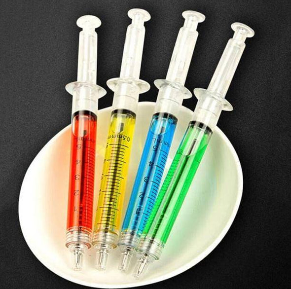 Novelty Syringe Pens - All Things Rainbow