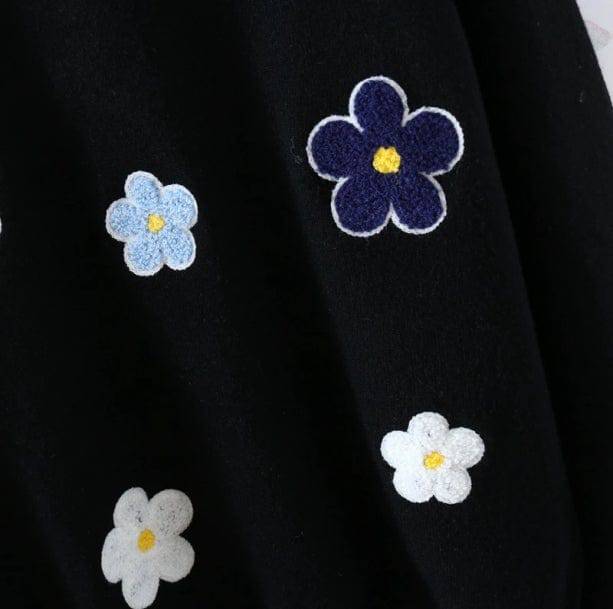 Embroidered Floral Sweater | Aesthetic Sweaters