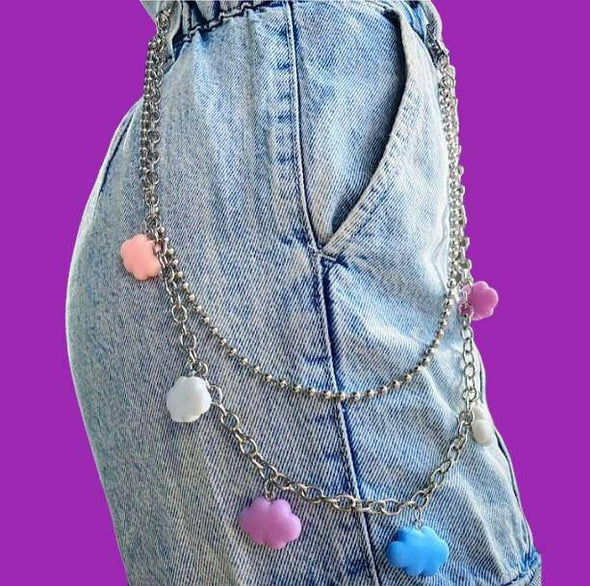 Head In The Clouds Belt Chain - All Things Rainbow