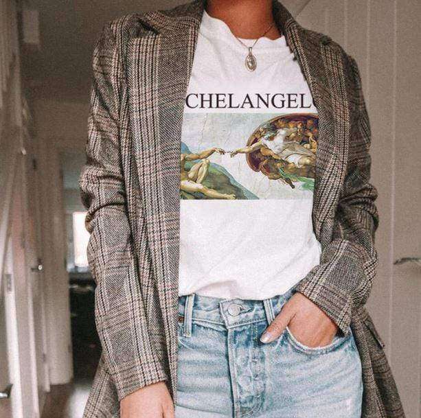 Michelangelo Creation T-shirt | Aesthetic T-Shirts And Tops