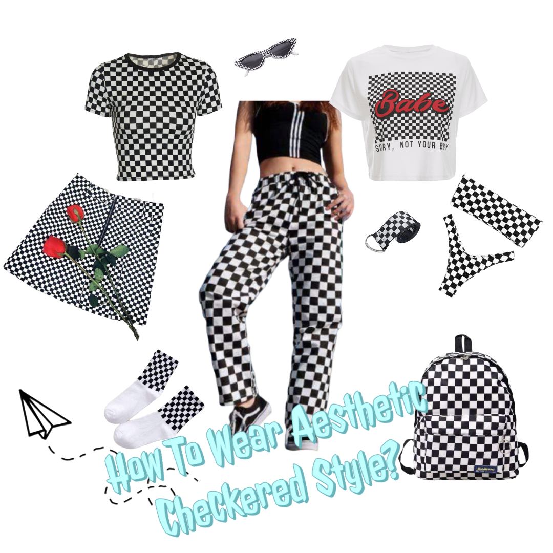 aesthetic checkered style