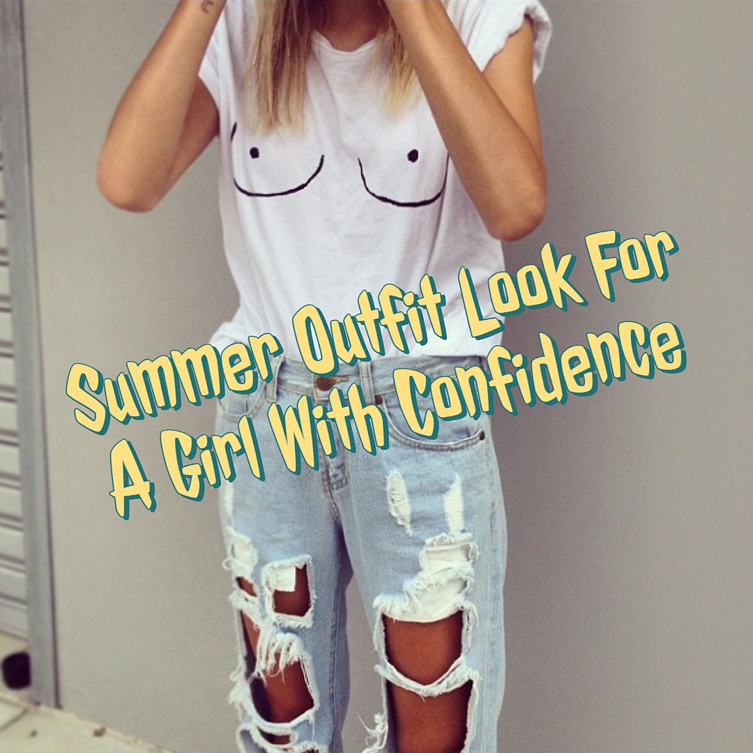 summer outfit look for a girl with confidence