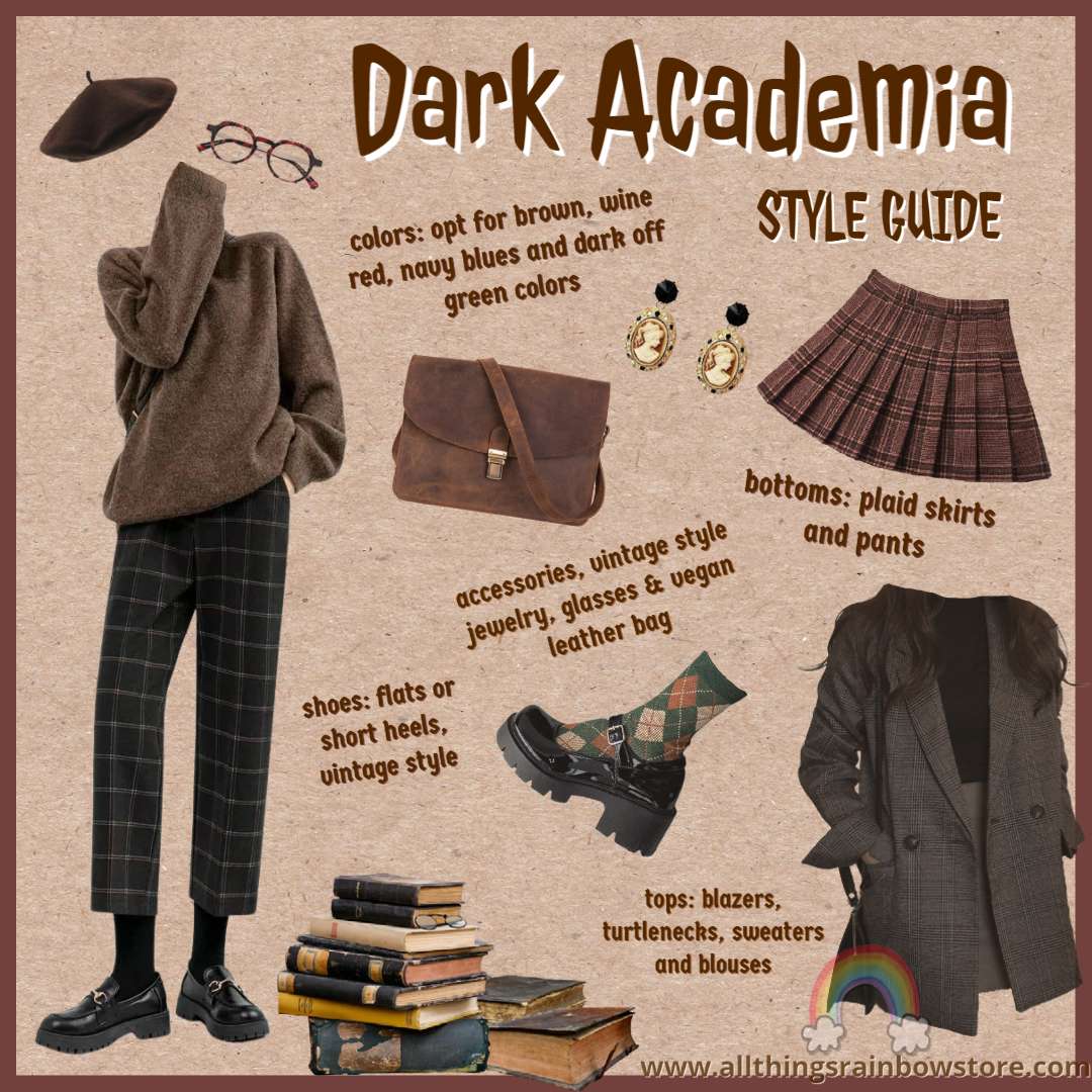 Dark Academia Outfits For 2024, Dark Academia Style Guide