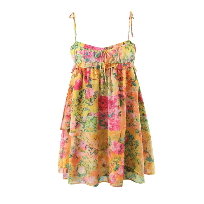 Tomato Girl Mini Dress – Vibrant Summer Sundress