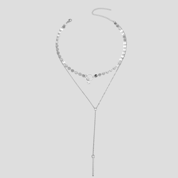 Star Choker Necklace – Geometric Tassel Aesthetic Y2K Jewelry