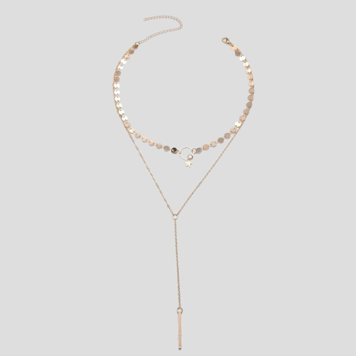 Star Choker Necklace – Geometric Tassel Aesthetic Y2K Jewelry