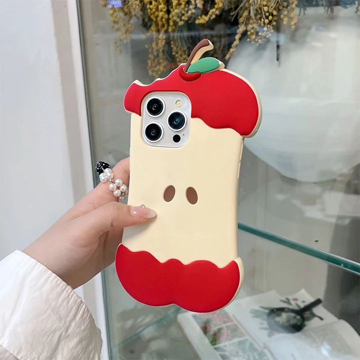 Cute Apple Core iPhone Case – 3D Quirky Aesthetic iPhone Case