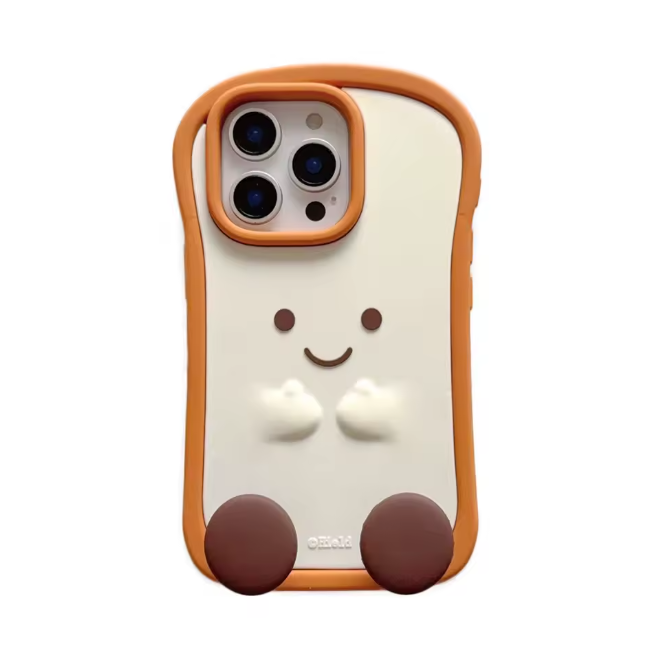 Toast iPhone Case – Cute Aesthetic Bread Phone Case with Stand