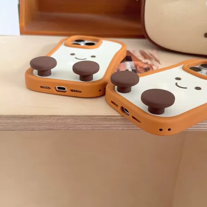 Toast iPhone Case – Cute Aesthetic Bread Phone Case with Stand