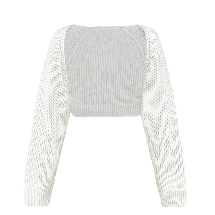 White ribbed knit cardigan | Coffee Run Cardigan | Aesthetic Sweater