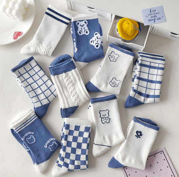 Blue Delight Socks | Aesthetic Socks