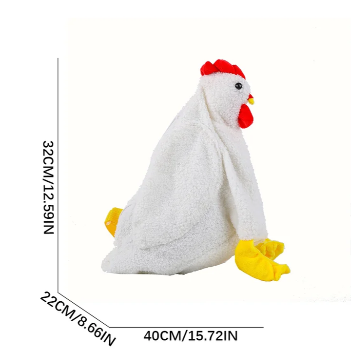 Cute Chicken Plush Bag – Kawaii Aesthetic Crossbody Purse for Girls, Soft Animal Handbag