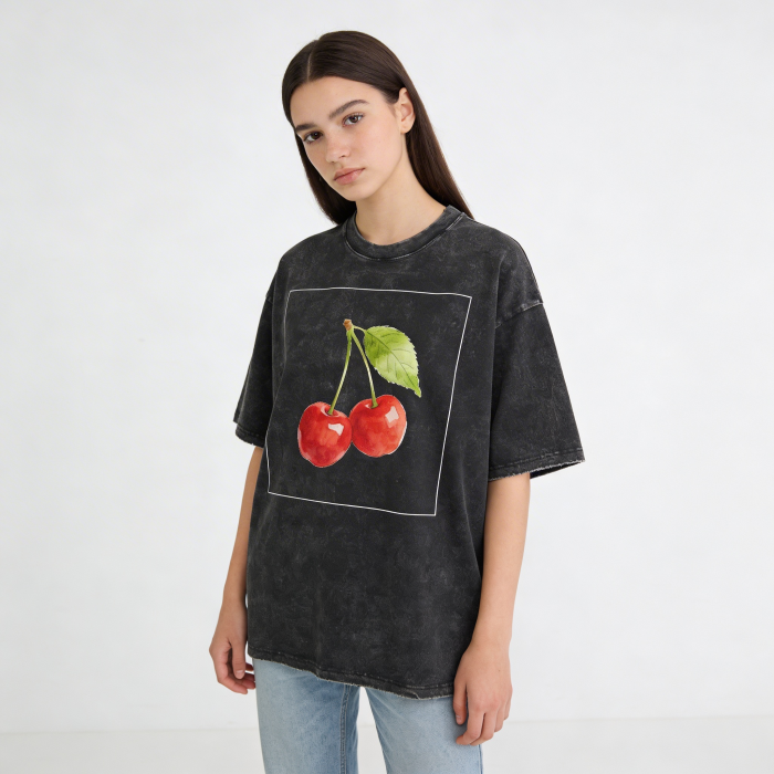 Cherry Mood Y2K Tee | Aesthetic Graphic Tee
