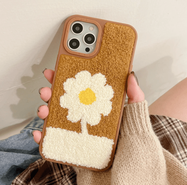 Daisy Plush IPhone Cover - All Things Rainbow