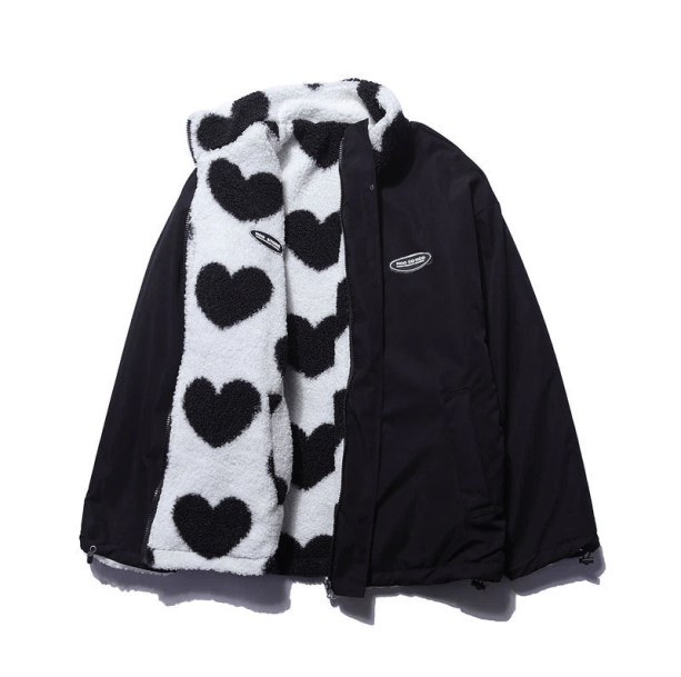 Heartflip Reversible Jacket | Aesthetic Jacket