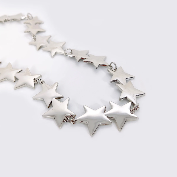 Y2K Star Chain Belt – Aesthetic Waist Accessory and Trendy Outfit Essential