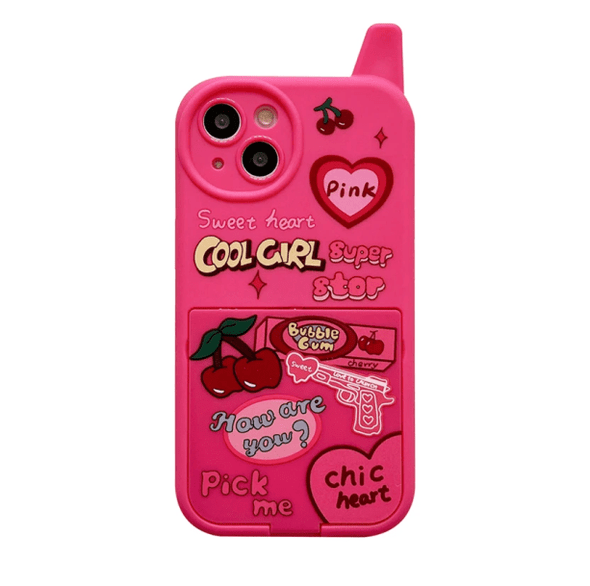 Y2K Pink Cherry IPhone Case