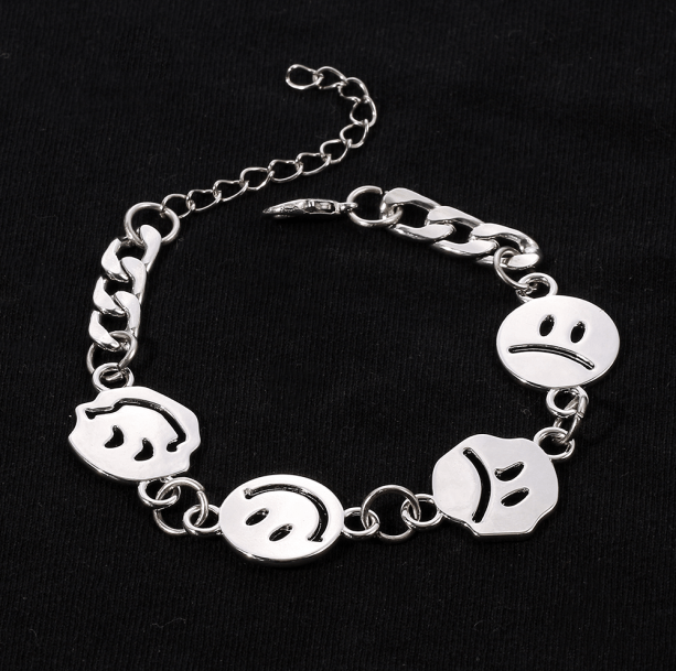 Sad And Happy Face Bracelet - All Things Rainbow