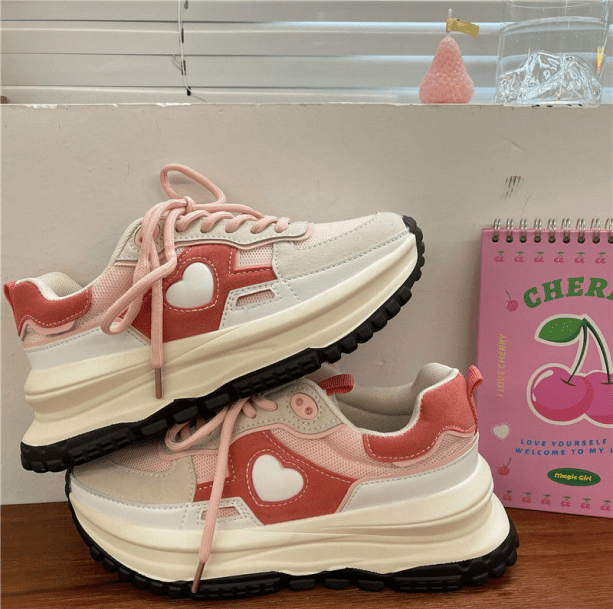 90s Nostalgia Pink Sneakers - All Things Rainbow