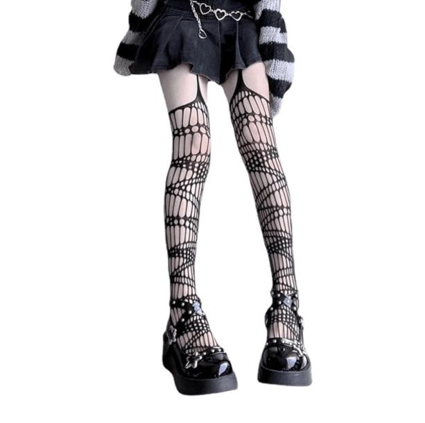 Aesthetic Goth Girl Stockings - All Things Rainbow