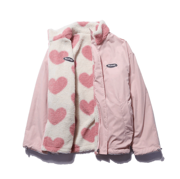 Heartflip Reversible Jacket | Aesthetic Jacket