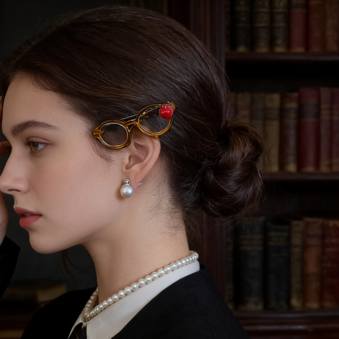 Library Hours Hair Pin | Aesthetic Hair Pin