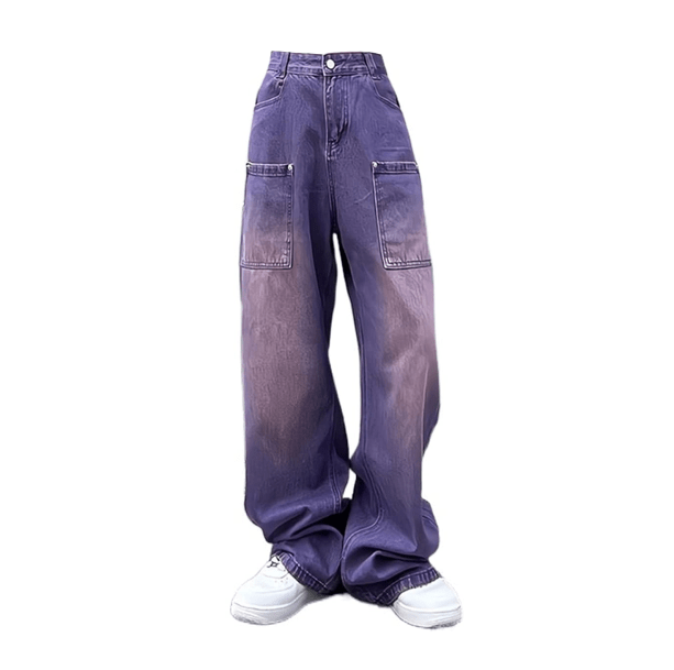 Tomboy Purple Loose Jeans - All Things Rainbow