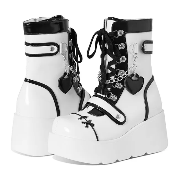 Kawaii Platform Boots - All Things Rainbow