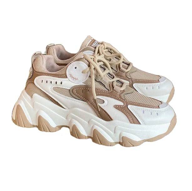 90's Khaki Sneakers - All Things Rainbow