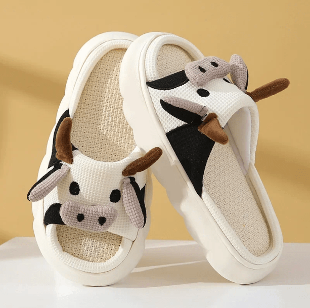 Cow Slippers - All Things Rainbow