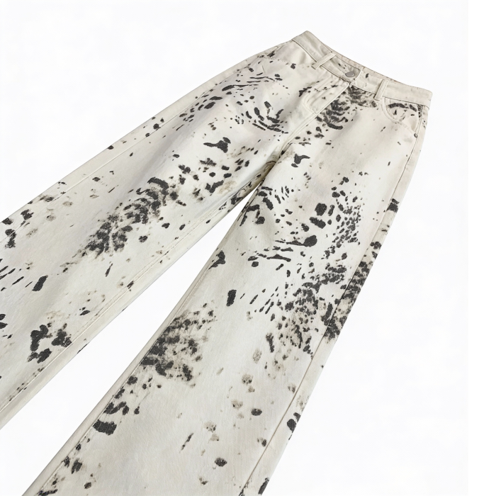 It-Girl Leopard Denim | Aesthetic Jeans