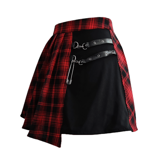 Irregular Plated Mini Skirt | Aesthetic Clothes