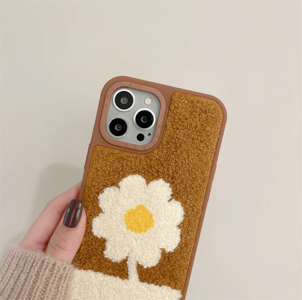 Daisy Plush IPhone Cover - All Things Rainbow