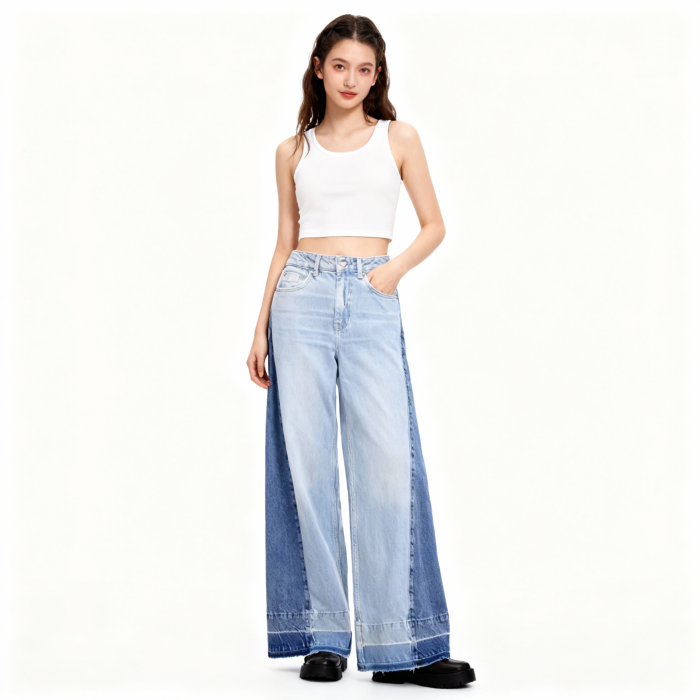 Dual Tone Era Jeans | Aesthetic Clothes

