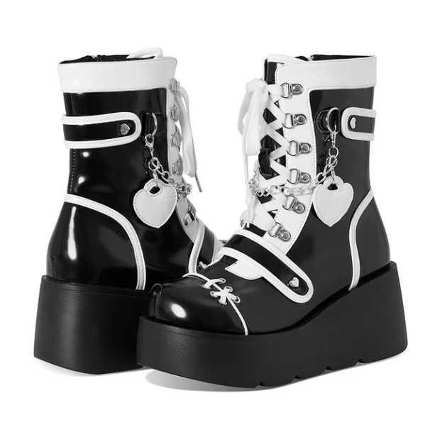 Kawaii Platform Boots - All Things Rainbow