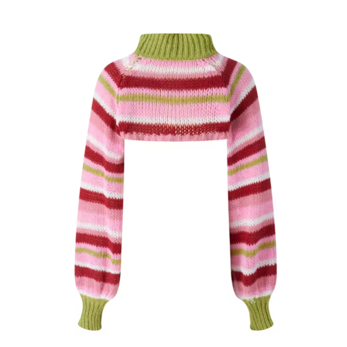 Y2K Cropped Sweater | Aesthetic Clothes

