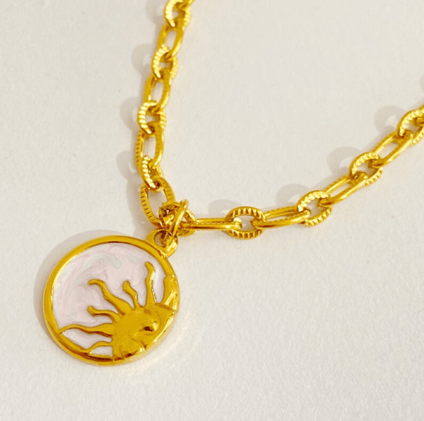 Sun and Moon Necklace - All Things Rainbow