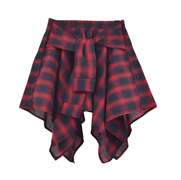 Flannel Shirt Skirt | Aesthetic Clothes
