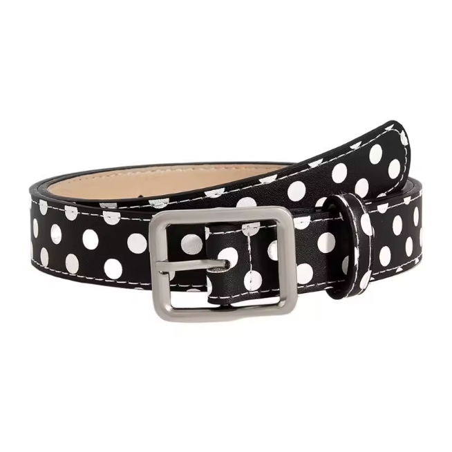 Retro Polka Dot Belt – Vintage Aesthetic Waist Belt and Y2K Statement Accessory