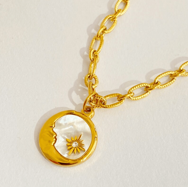 Sun and Moon Necklace - All Things Rainbow