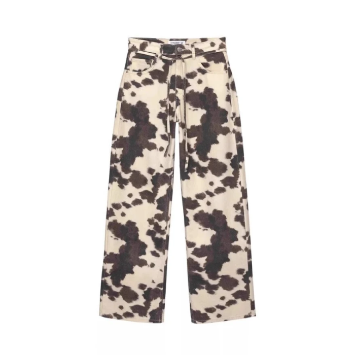 Cowcore Wide-Leg Jeans | Aesthetic Jeans – All Things Rainbow