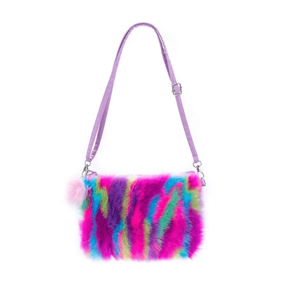 Plushy Rainbow Handbag