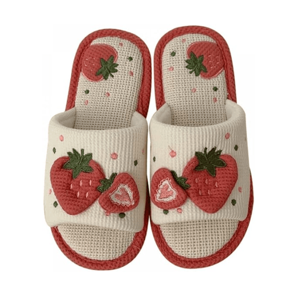 Strawberry Slippers - All Things Rainbow